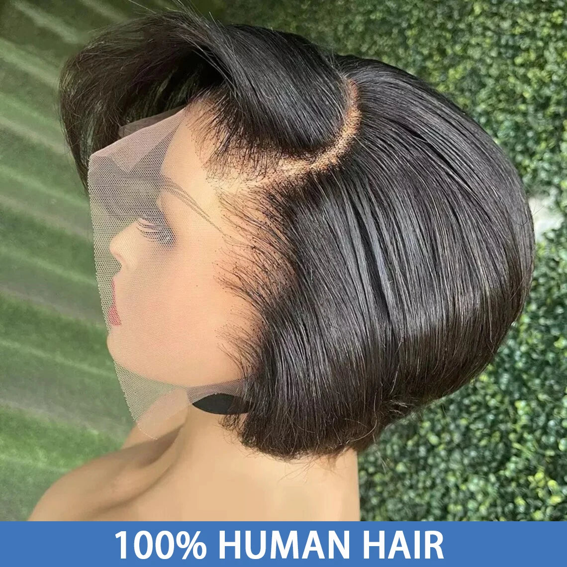 Straight Pixie Cut Wig Transparent Lace Human Hair Wigs Short Bob Wig T Part Lace Wig Prepluck Brazilia Human Hair For Women