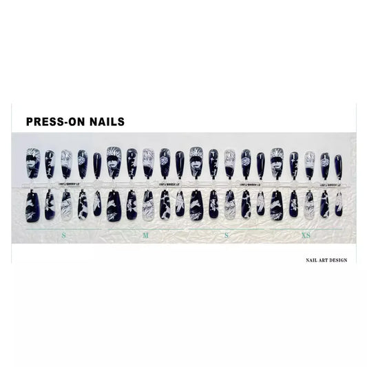 Inumaki Toge Geto Suguru Fushiguro Megumi Satoru Gojo Anime Fake Nail Pretty Manga Style Press on Nails Removeable Manicure Tips