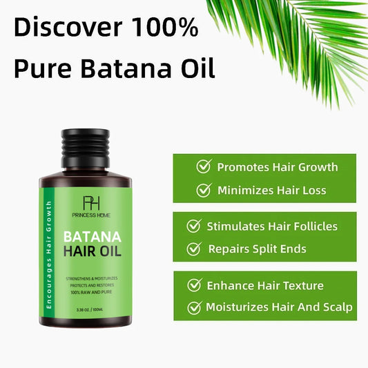 100ml Natural 100% Pure Batana Oil For Hair Growth Traction Alopecia Treatment Oil Crazy Hair Regrowth Anti Hair Break Women