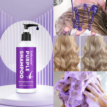 Purple Shampoo Dyed Hair Fixed Color And Moistened Shampoo To Relieve Short Hair And Dry Hair Shampoo 300ml Hair Care Products.