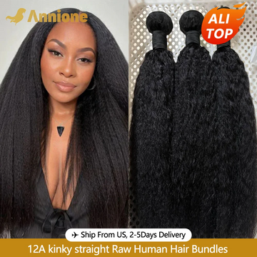 Kinky Straight Human Hair Bundles 26 26 26 Bundles 100% Human Hair Raw Hair Bundles Brazilian Hair Extensions On Sale Clearance