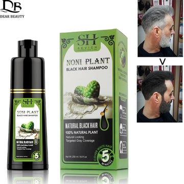 Fast Black Hair Dye Shampoo 500ml 250ml Natural Plant Essence Hair Dye Cream For Men Women Cover Gray White Hair Color Shampoo