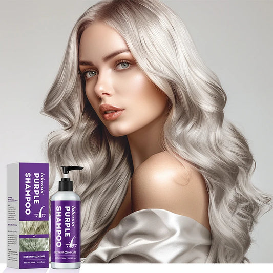 Purple Shampoo Dyed Hair Fixed Color And Moistened Shampoo To Relieve Short Hair And Dry Hair Shampoo 300ml Hair Care Products.