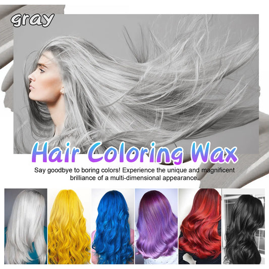 Hair Coloring Wax Temporary Styling Washing Cosplay Party Makeup DIY Salon Red Yellow Blue Purple Grey Black White Hairs Dye Wax