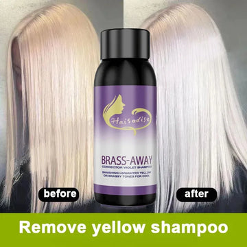 Purple Hair Dye Shampoo for Blonde to Cover Gray Non-irritating Hair Fading Yellow After Bleach Hair Shampoo Gray Hair Remedy