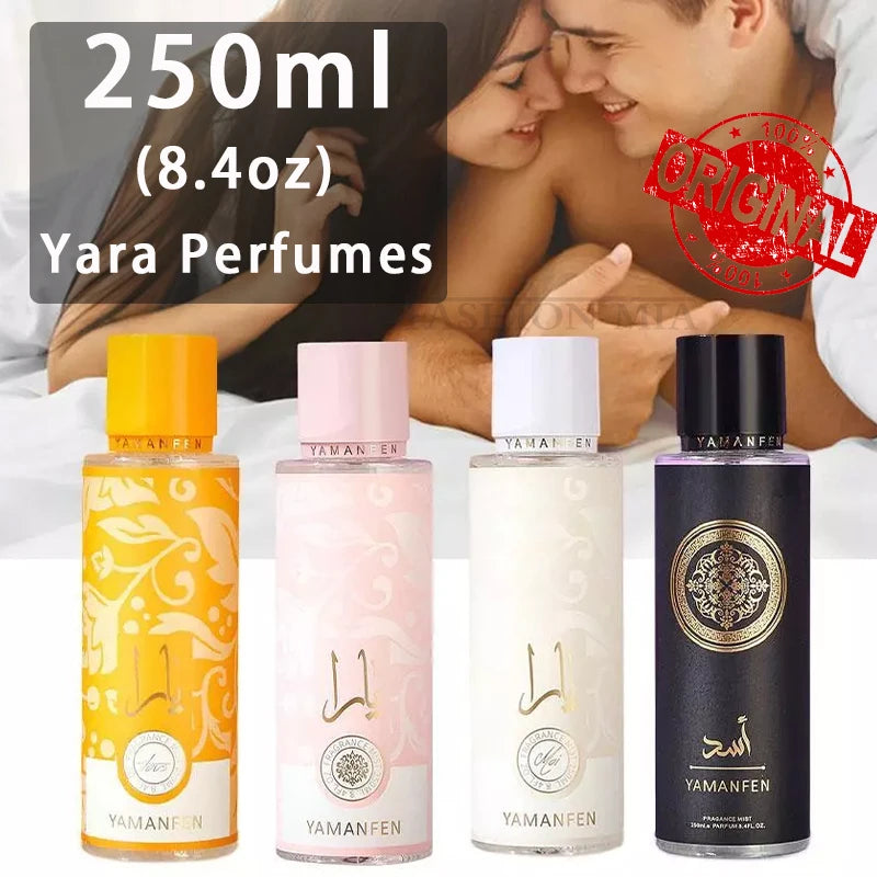 250ML Arabic Dubai Perfume Floral Fragrance Excited Date Scent Body Spray Long Lasting Pheromone Woman Attract Man Air Freshener