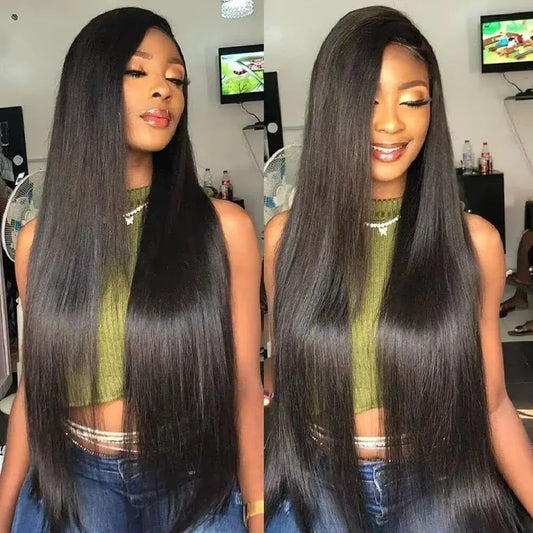 Natural Color Brazilian Human Hair Straight Bundles 10-36 Inches 1 Bundle Remy Human Hair Extensions Double Weft Braiding Hair