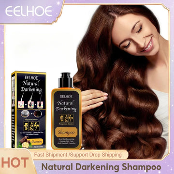 Hair Dye Shampoo Darken White Reduce Gray Anti Dandruff Itching Repair Damaged Smoothing Improve Scalp Environment Cleanse Roots