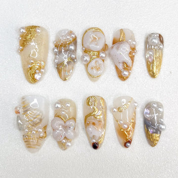 2025 Opposite Sex Press on NailsSmall Fresh Manicure Wear Nail Cool French Manicure Sticker Long Press on Nails