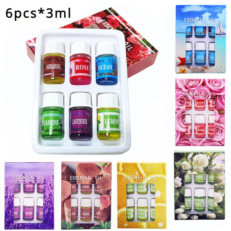 Flavors Essential Oils for Aroma Diffuser Air Humidifier Home Water-soluble Air Freshener Scents Fragrance Oil Rose Perfume Sets