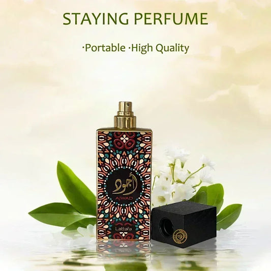 60ml Original Arabian Perfume Long Lasting Pheromone Men's Body Spray Pre-Tone Flower Fragrance Medium Tone Jasmine Rose Vanilla