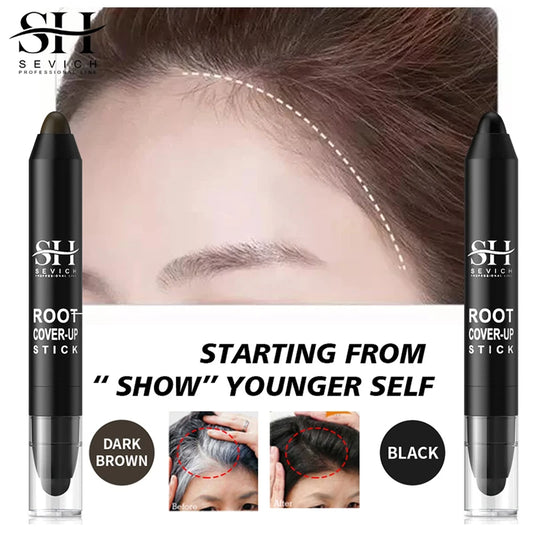 Sevich 3.8g Hairline Concealer Pen Waterproof Neutral Hair Coloring Pen Cover Up White Hair Control Hair Root Edge Repairing Pen