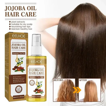 Jojoba Oil Hair Serum Smoothing Soften Repair Frizz Damaged Hair Anti-Dandruff Scalp Treatment Product Hair Care Маска Для Волос