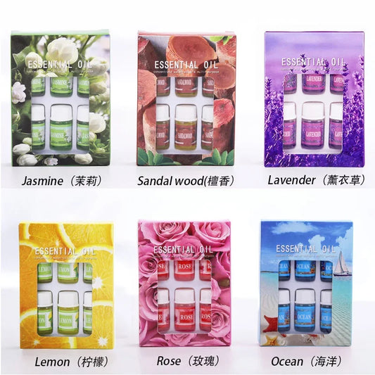 Flavors Essential Oils for Aroma Diffuser Air Humidifier Home Water-soluble Air Freshener Scents Fragrance Oil Rose Perfume Sets