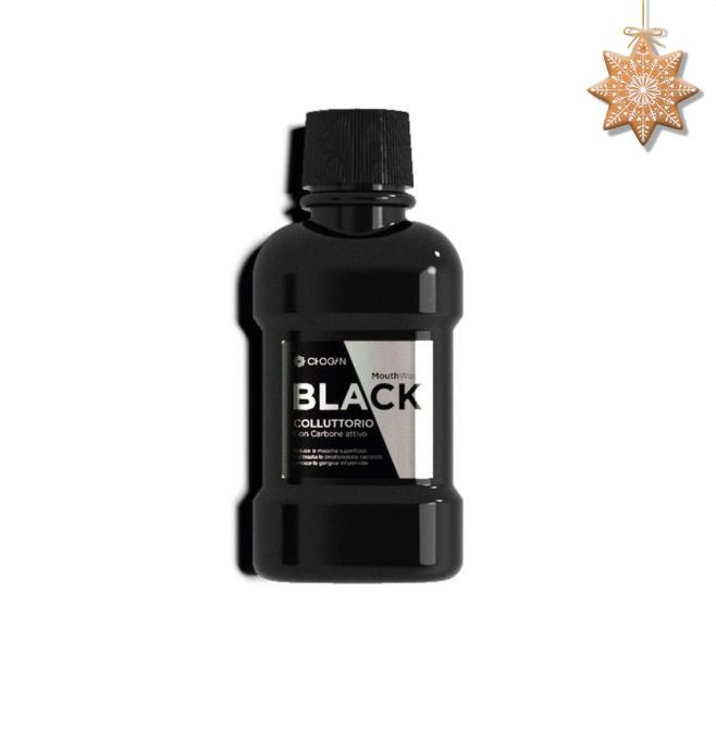 BLACK Mouthwash with Activated Charcoal – 80 ml (Travel size)