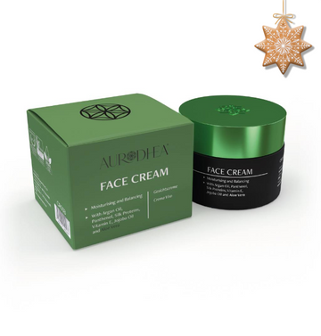 Aloe Vera Day Face Cream - 50 ml Enriched with Argan Oil, Panthenol, Silk Proteins, Jojoba Oil and Vitamin E