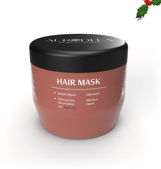 Detangling Hair Mask with Argan Oil - 500 ml Enriched with Keratin and Silk Proteins