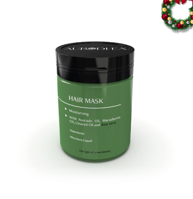 Aloe Vera Hair Mask - 150 ml Enriched with Avocado Oil, Macadamia Oil and Linseed Oil