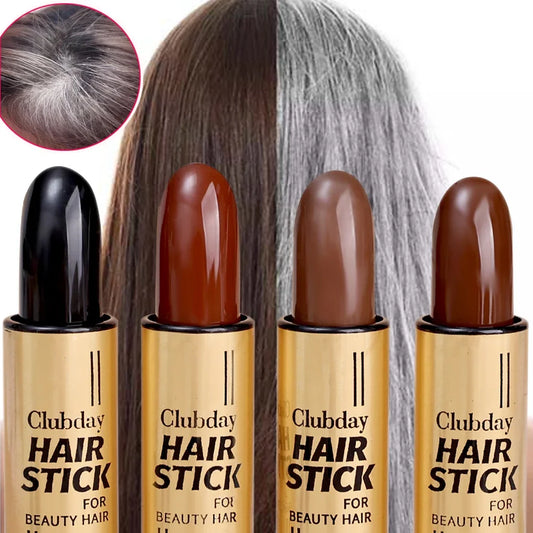 4 Colors Disposable Hair Dye Pen Waterproof Temporary Hairline Concealer Stick Safe Strong Covering Modify Hair Cream Stick Tool