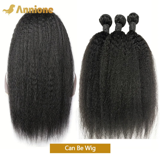 Kinky Straight Human Hair Bundles 26 26 26 Bundles 100% Human Hair Raw Hair Bundles Brazilian Hair Extensions On Sale Clearance