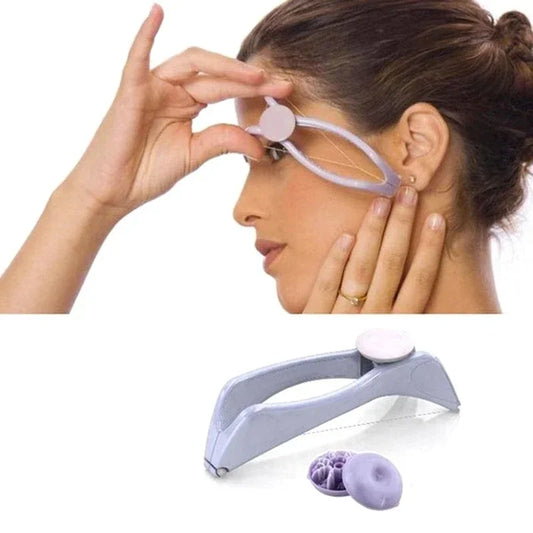 Protable Facial Hair Remover Spring Threading Face Cheeks Arm Epilator Facial Massager Makeup Beauty Tool for Women and Girls