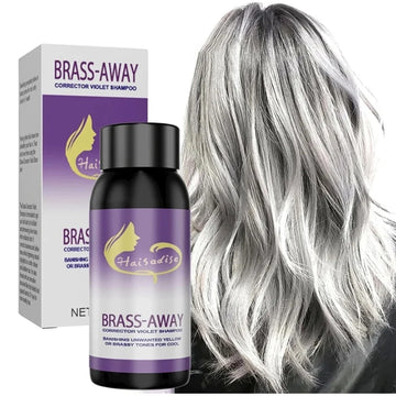 Gray Color Fixing Hair Dye Shampoo Non-irritating Purple Shampoo Blonde Cover Gray Hair Fade Yellow After Bleach Hair Shampoo